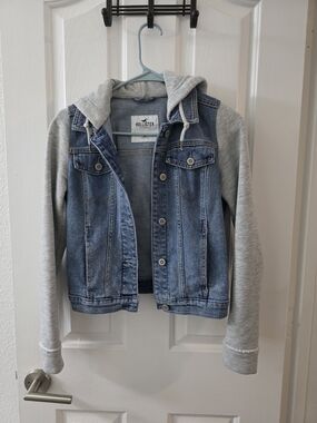 Hollister Denim Hoodie Jacket